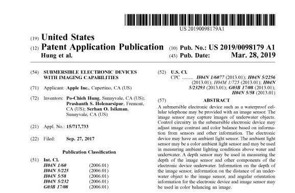 iPhone將增水下攝影功能？蘋果又一新專利曝光