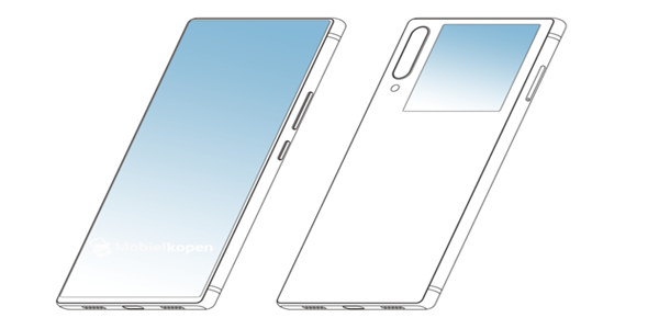 中興雙面屏外觀專(zhuān)利曝光： 副屏輔助后置秒變前置