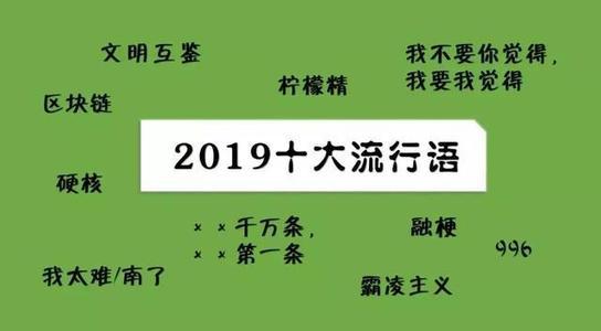 2019年十大流行語出爐，有的已被搶注成商標(biāo)，快看還有哪些漏的