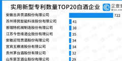 實(shí)用新型專(zhuān)利TOP20：古井貢酒一騎絕塵，有效實(shí)用新型專(zhuān)利722件