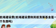 機場建設(shè)費(機場建設(shè)費和民航發(fā)展基金是一個東西嗎)